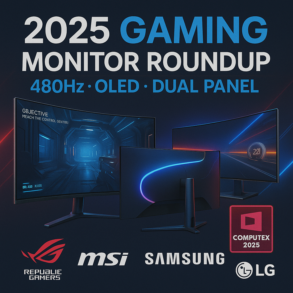 컴퓨텍스 2025 – 게이밍 모니터 신제품 요약 (480Hz, OLED, 듀얼패널) 컴퓨텍스 2025 게이밍 모니터 썸네일
