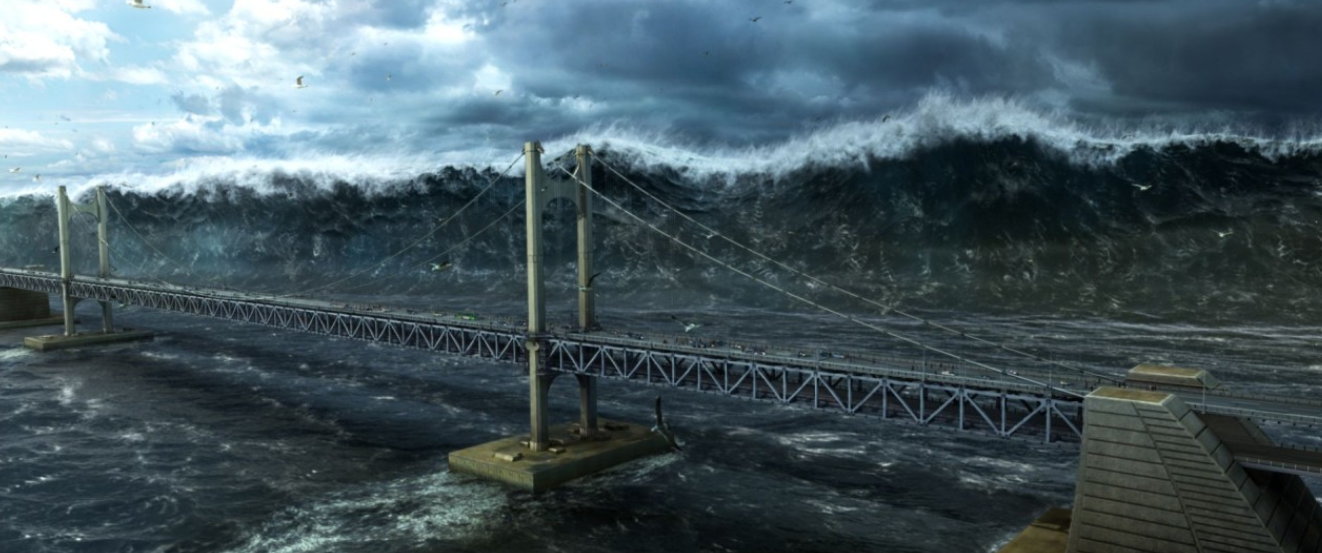 영화 해운대 쓰나미 장면 사진