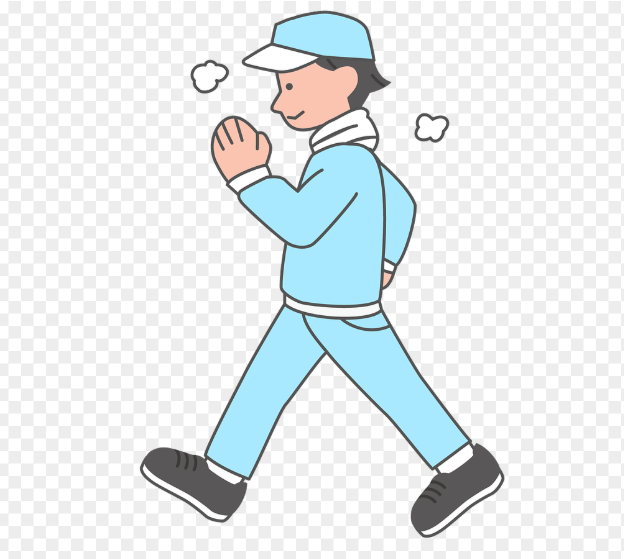 천천히 걸으며 혈류 회복