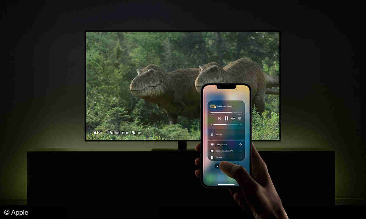 애플TV 에어플레이 연결은 되는데 영상이 안 나오는 상황 예시