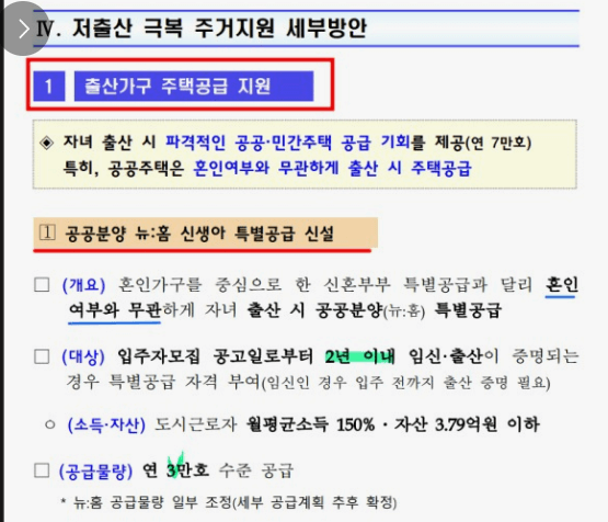 신생아특례대출 조건 및 한도