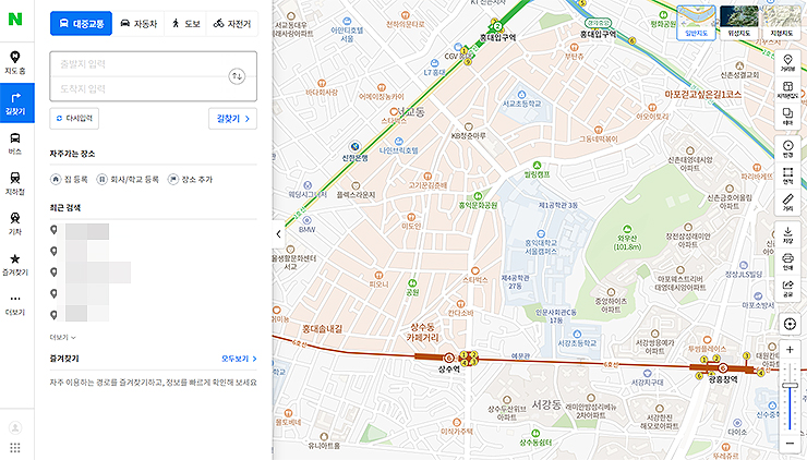 네이버-지도-pc-페이지
