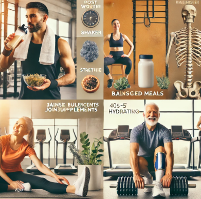 운동 후 회복을 위한 영양 섭취 관련 사진