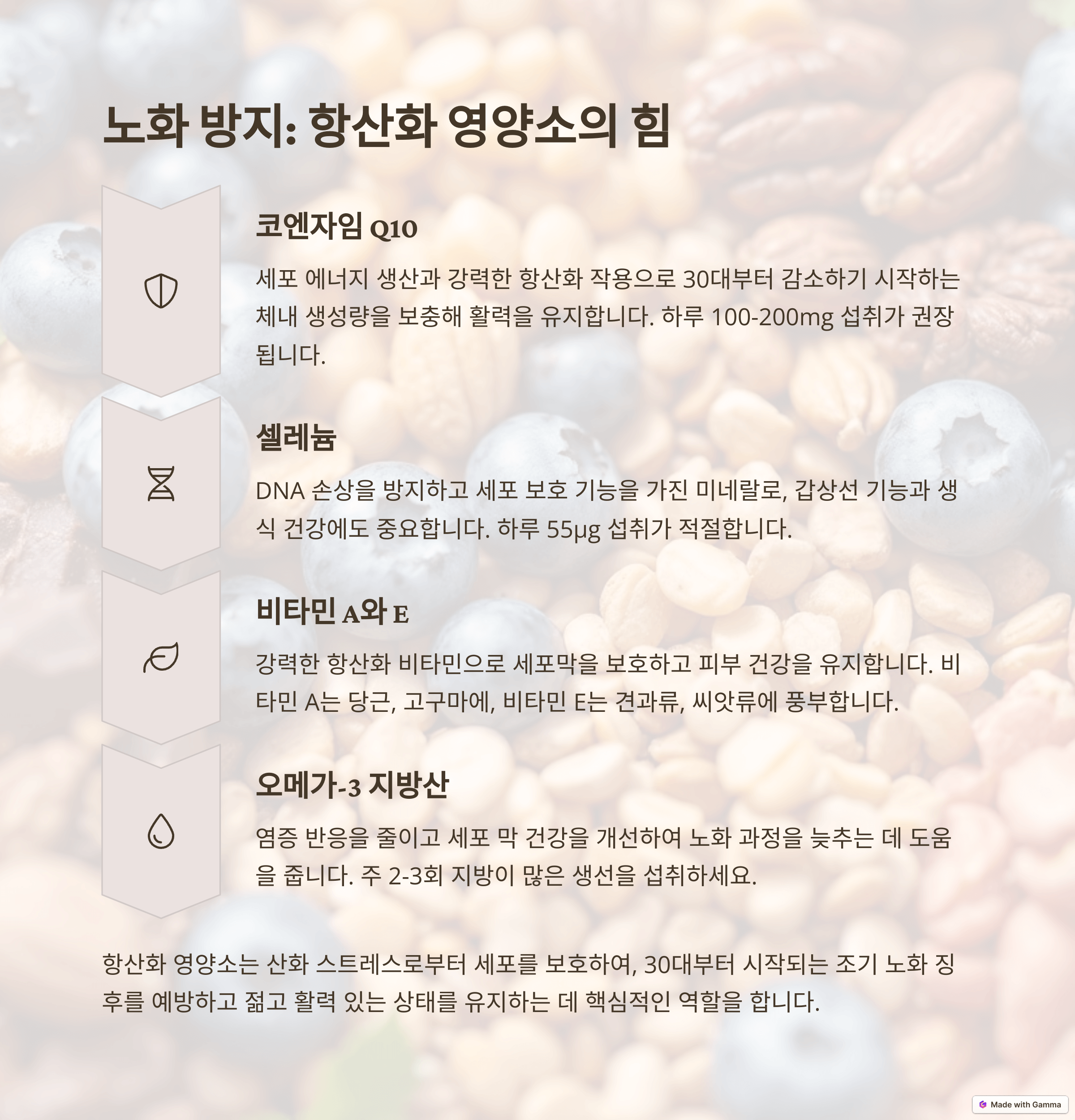 활성산소 제거 &amp; 노화 방지! 셀레늄