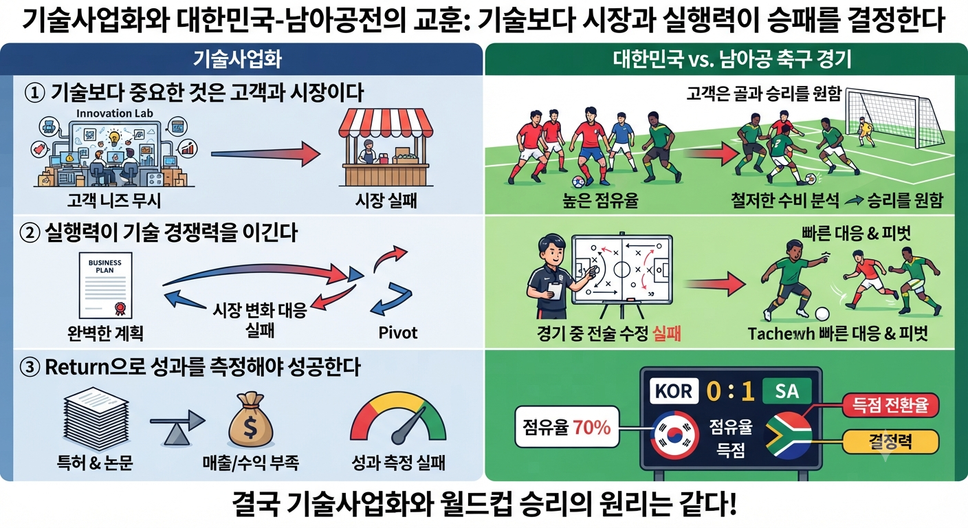 기술사업화와 대한민국/남아공과의 교훈
