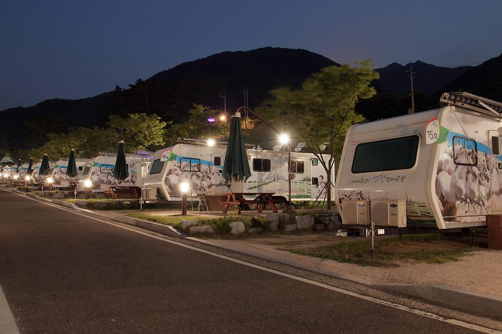 경북 치산관광지 카라반캠핑장 소개