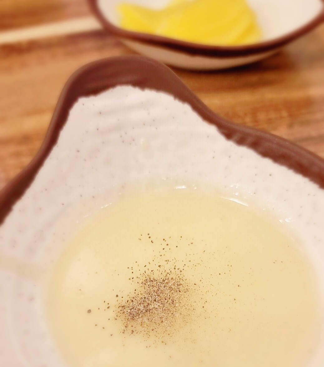 돈까스 나오기전 스프