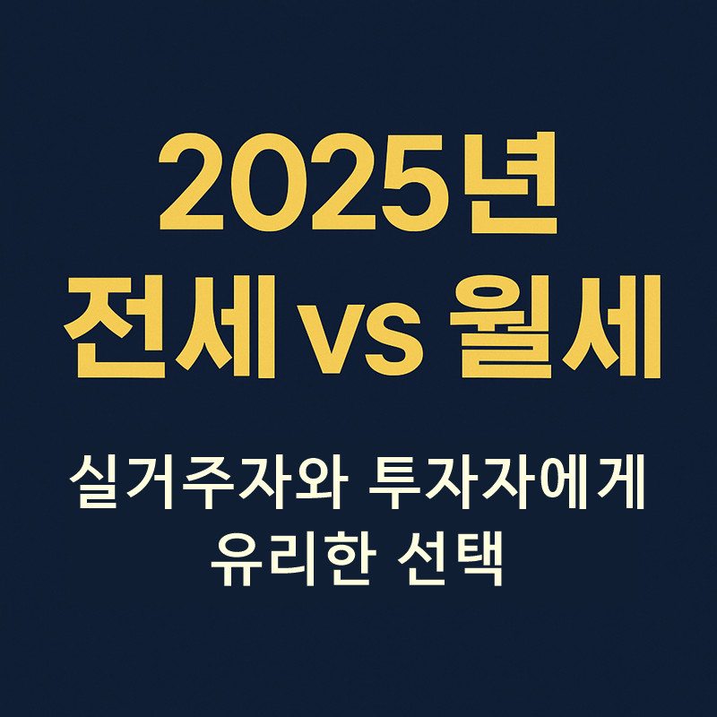 2025년 전세,월세 실거주 투자 비교 안내 썸네일