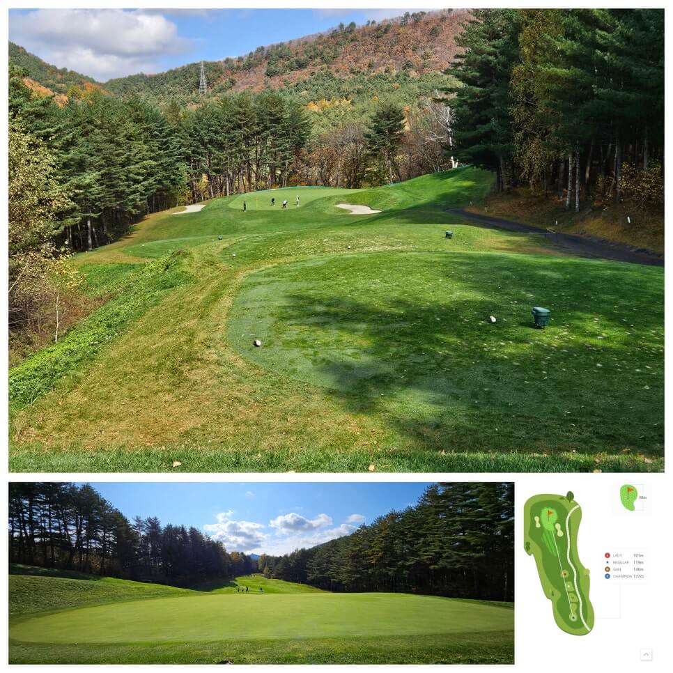 골프장 경험담 모나용평cc 해발 780m 청정 지역의 골프장 용평 리조트