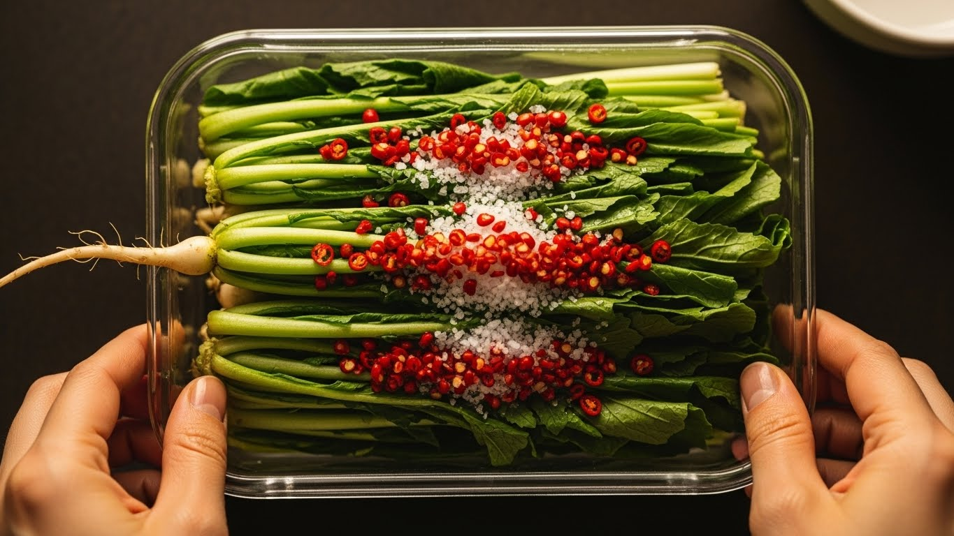 김대석 셰프 비법! 겨울철 보약 무청 짠지 — 1년 내내 든든하게 보관하는 황금 레시피