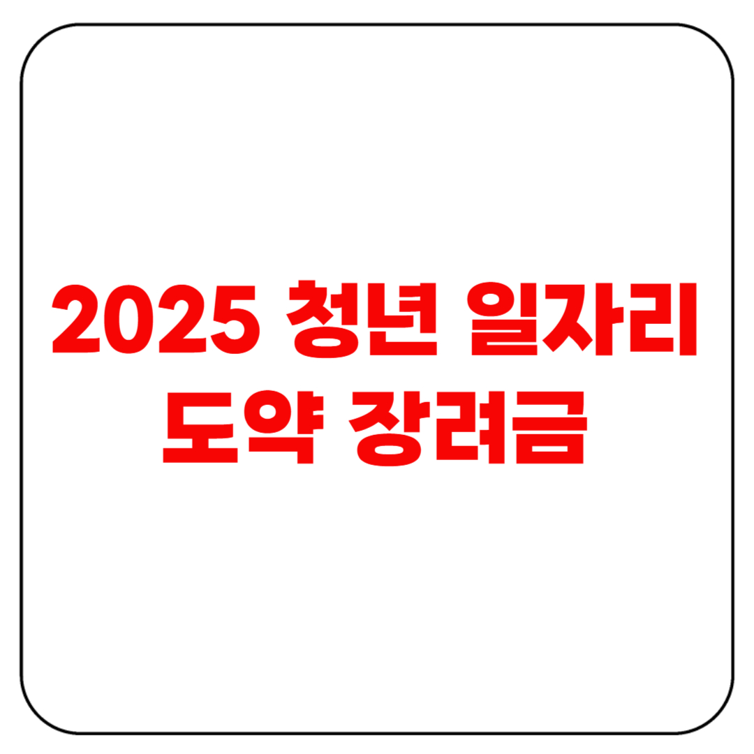 청년 일자리 도약 장려금