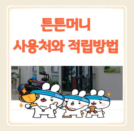 국민체력100 튼튼머니 사용처와 적립방법