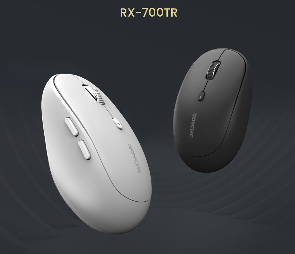 Royche 멀티페어링 블루투스 저소음 무선 마우스 RX-700TR