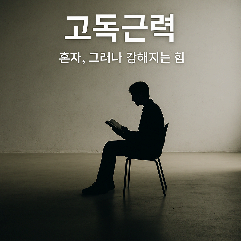 고독근력을 키우는 실천 루틴