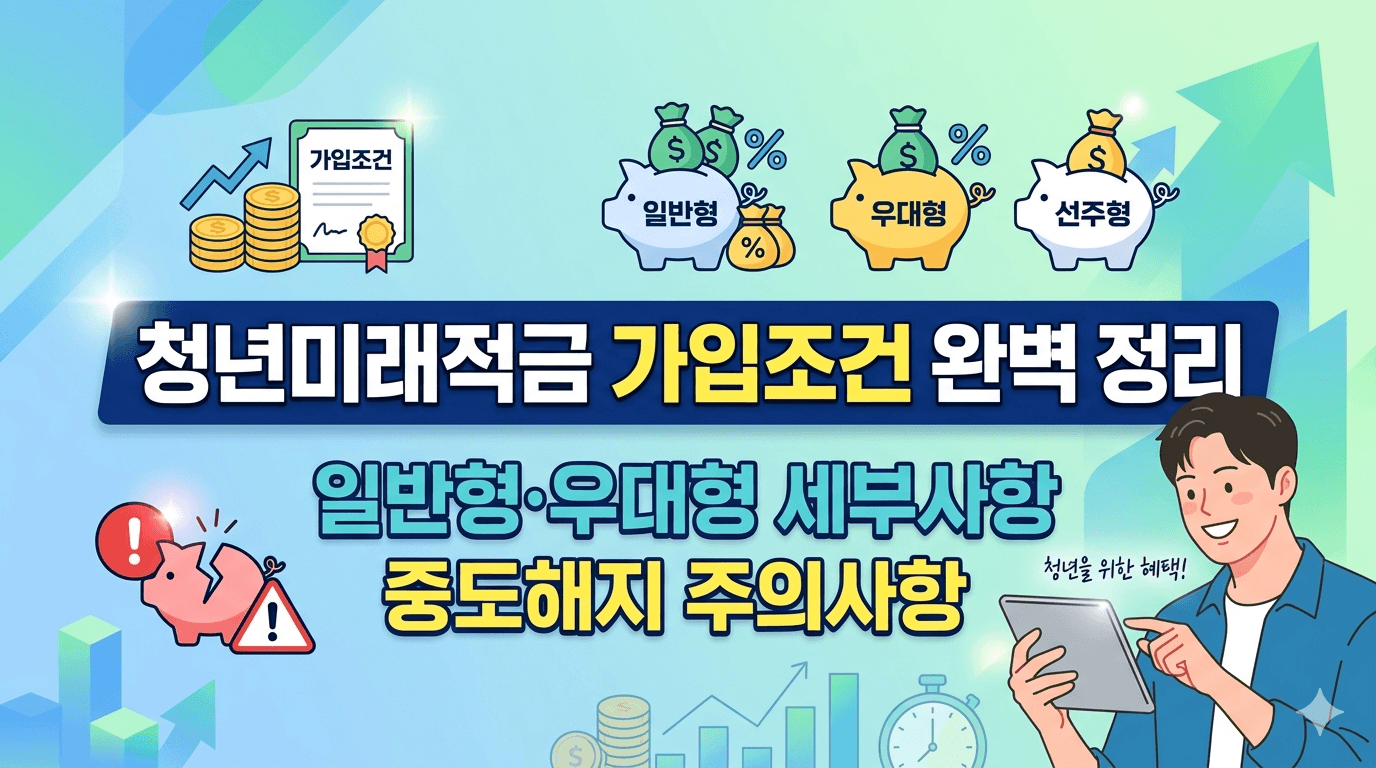 청년미래적금 가입조건 완벽정리