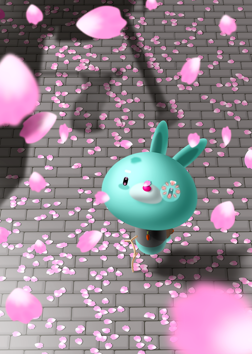 Petal tears #01 / 2022 / Digital art / Opensea /