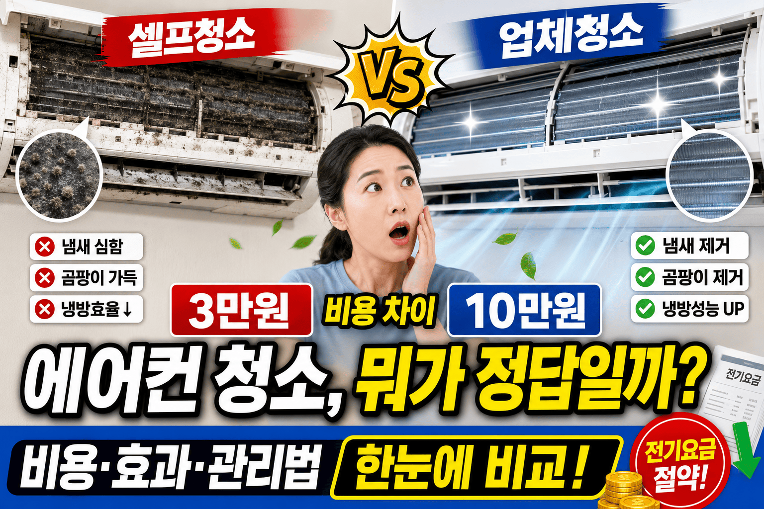 셀프청소 vs 업체청소 (비용비교, 효과분석, 관리법)