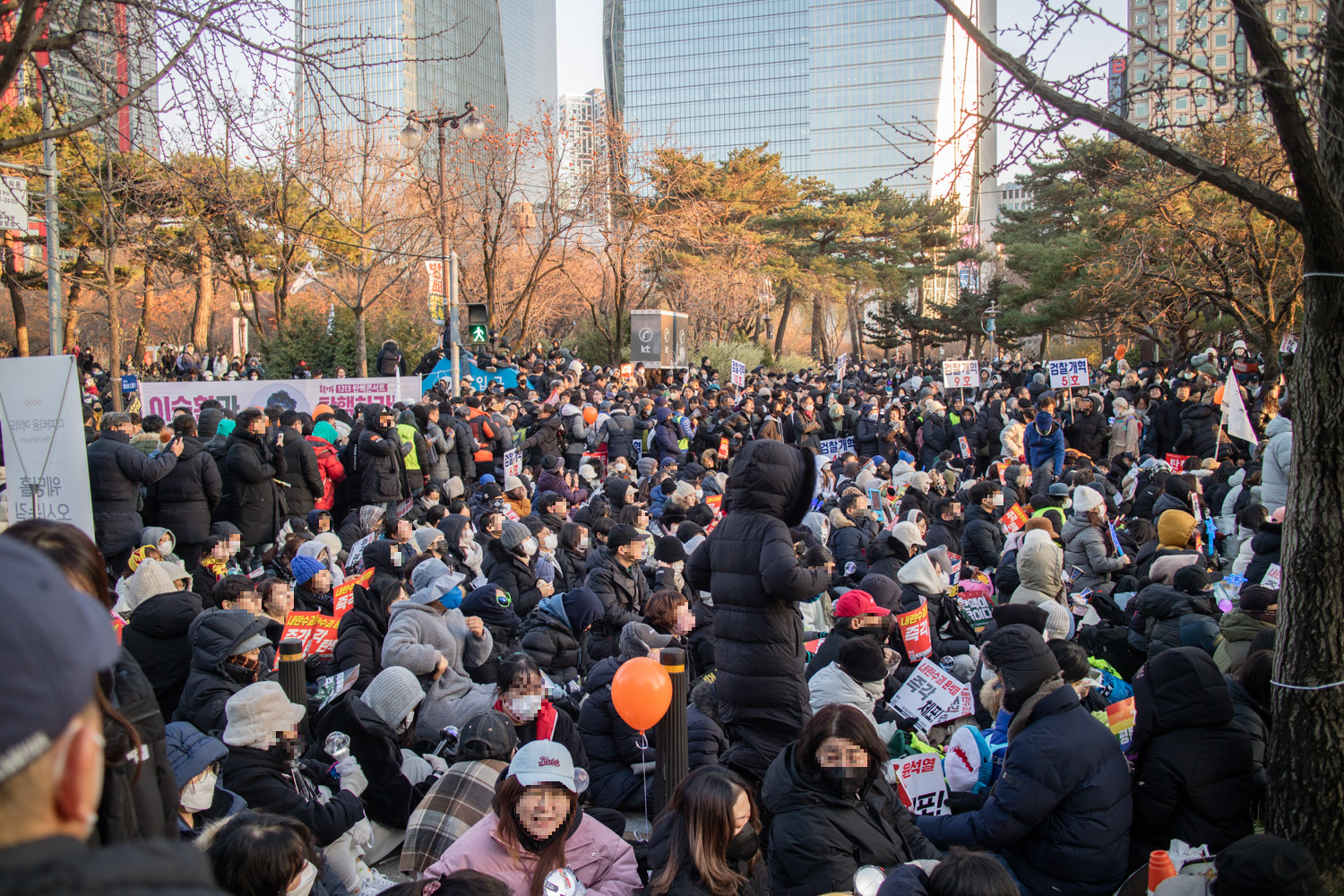 여의도 탄핵 찬성 시위