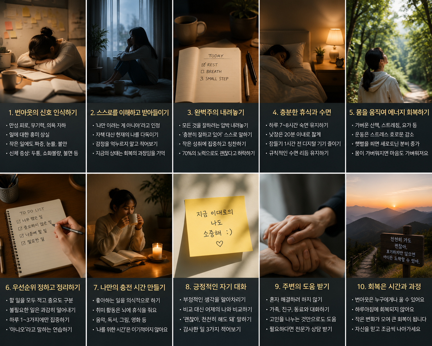 번아웃 증후군 무기력증 극복법