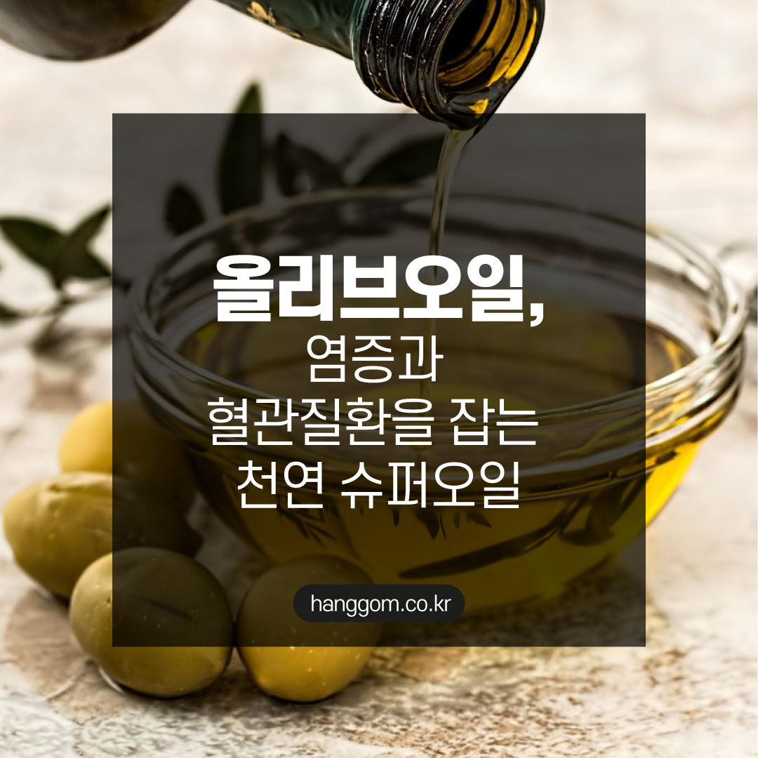 올리브오일, 염증과 혈관질환을 잡는 천연 슈퍼오일