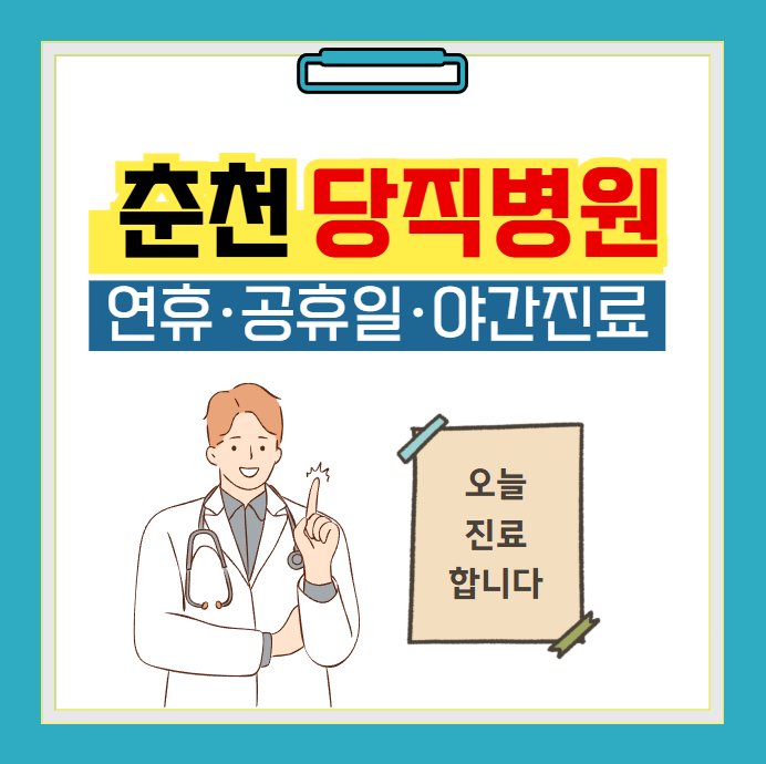 춘천 당직병원 찾기