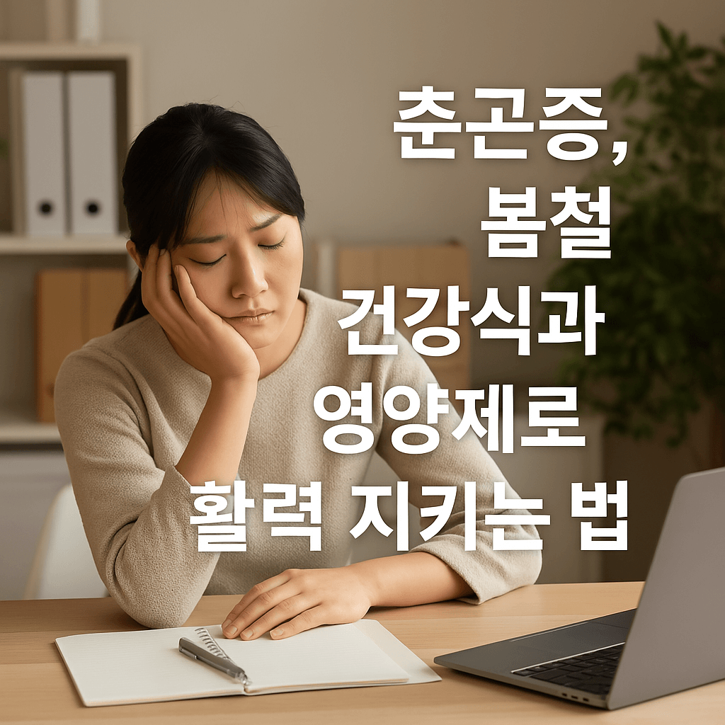 춘곤증, 봄철 건강식과 영양제로 활력 지키는 법