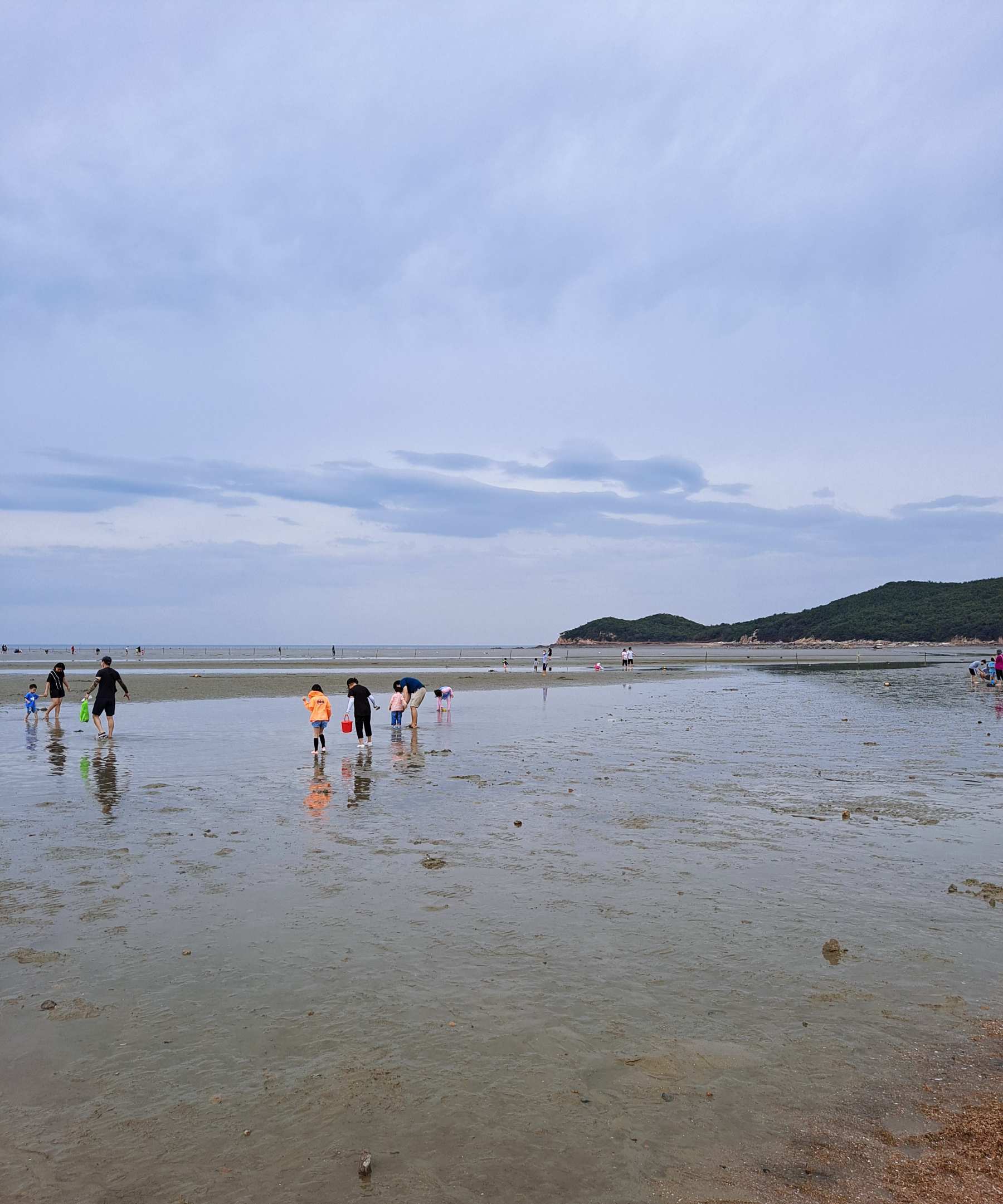하나개 해변 갯벌체험