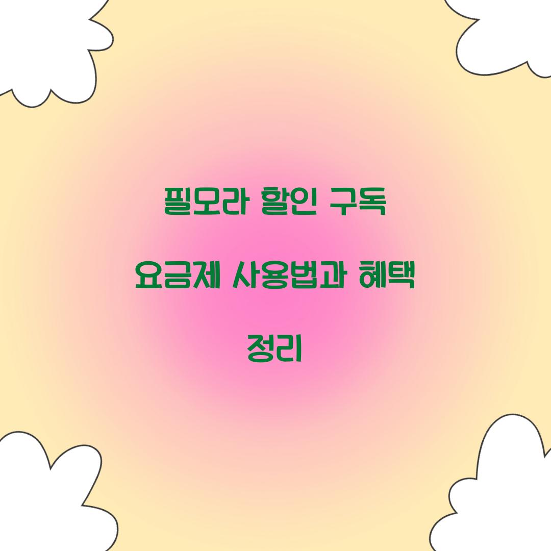 필모라 할인 구독 요금제