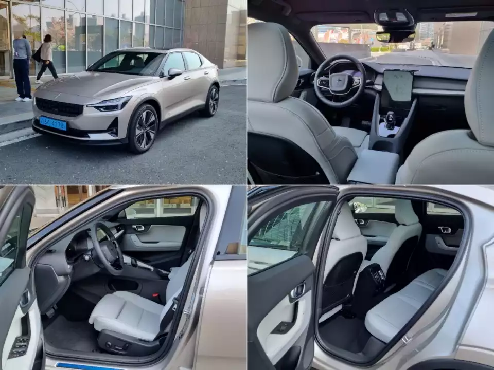 폴스타 2 시승차 안팎을 둘러봅니다.