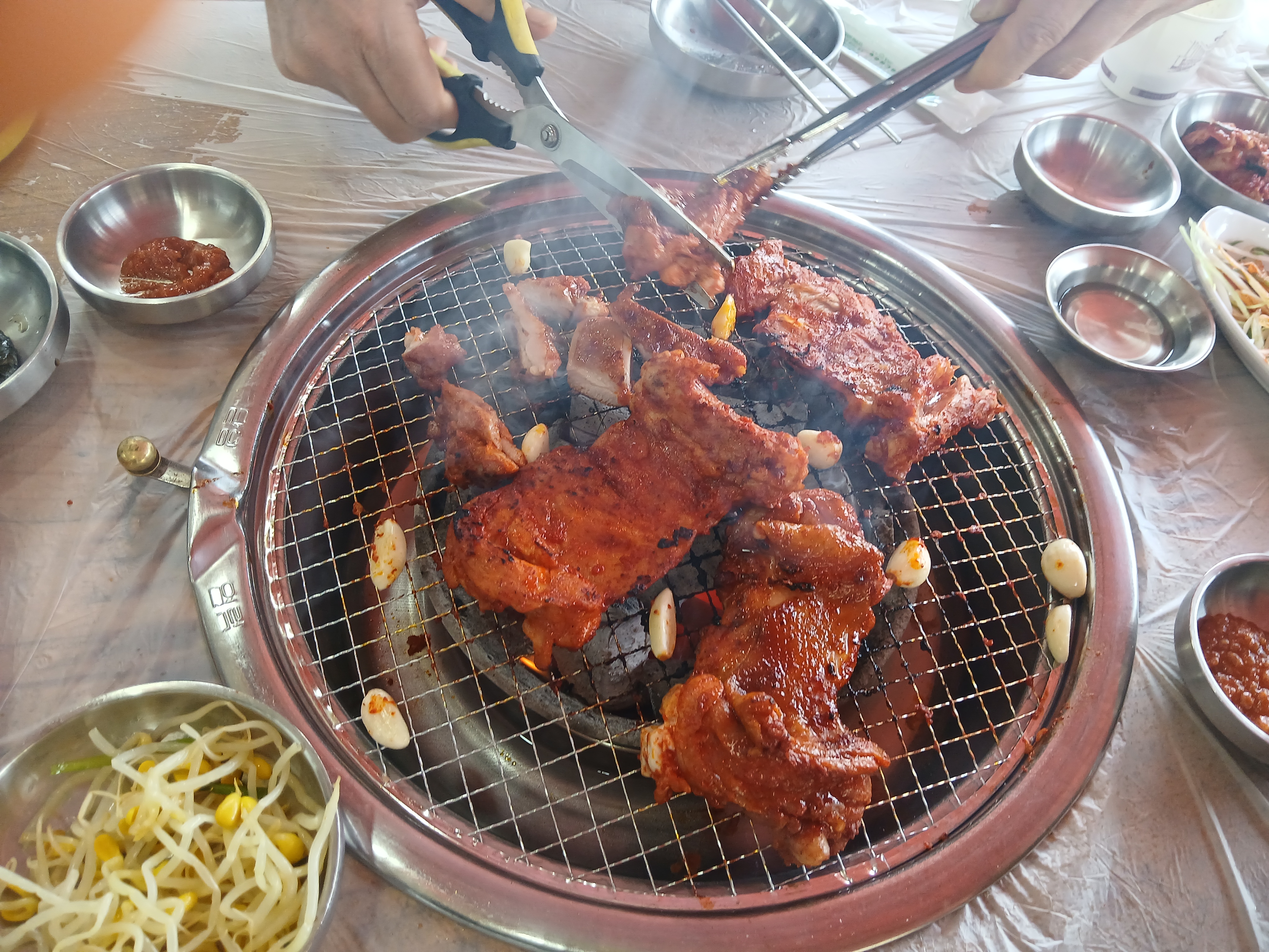 숯불향 가득 품은 햇고을 닭갈비의 양념닭갈비