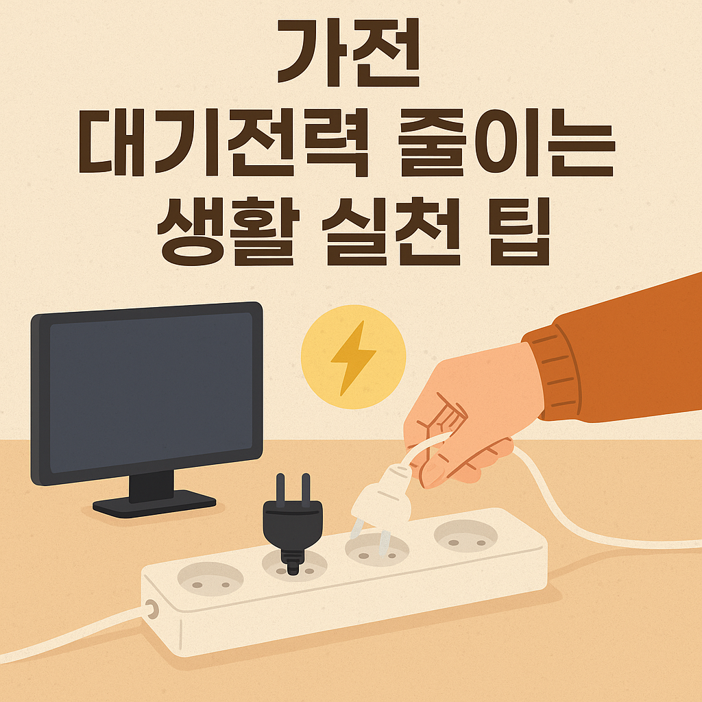 가전 대기전력 줄이는 생활 실천 팁
