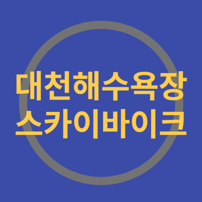 대천해수욕장 스카이바이크
