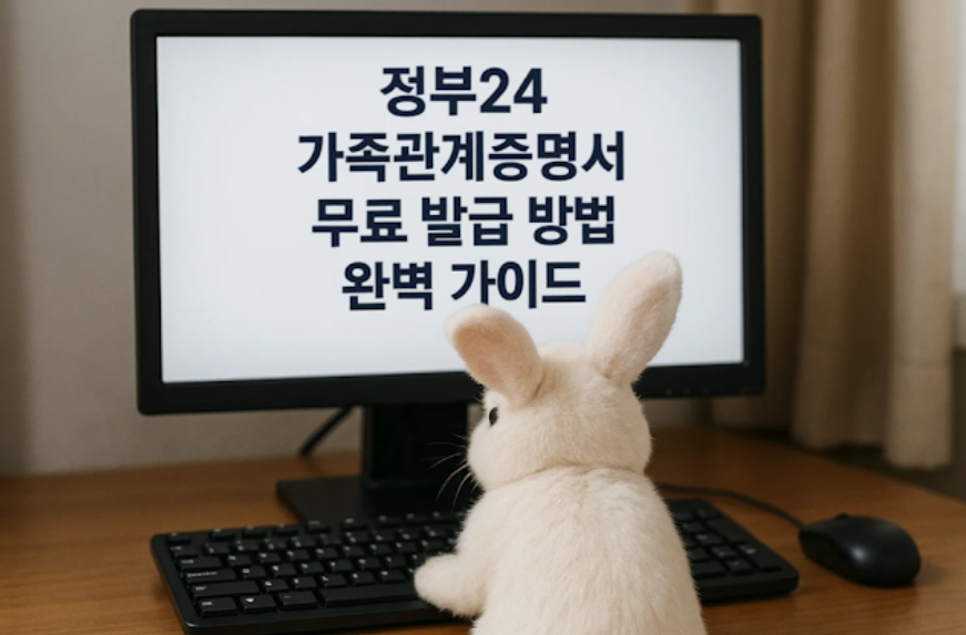 정부24 가족관계증명서 무료 발급 방법 완벽 가이드