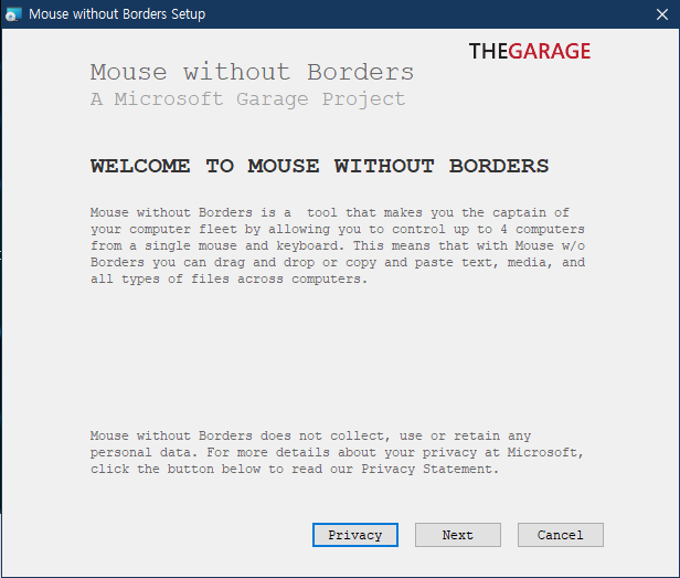 윈도우10 mouse without borders 설정 방법 사진 1