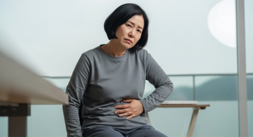 애매한 배 불편