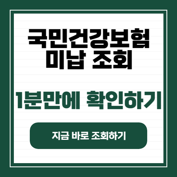 국민건강보험 미납