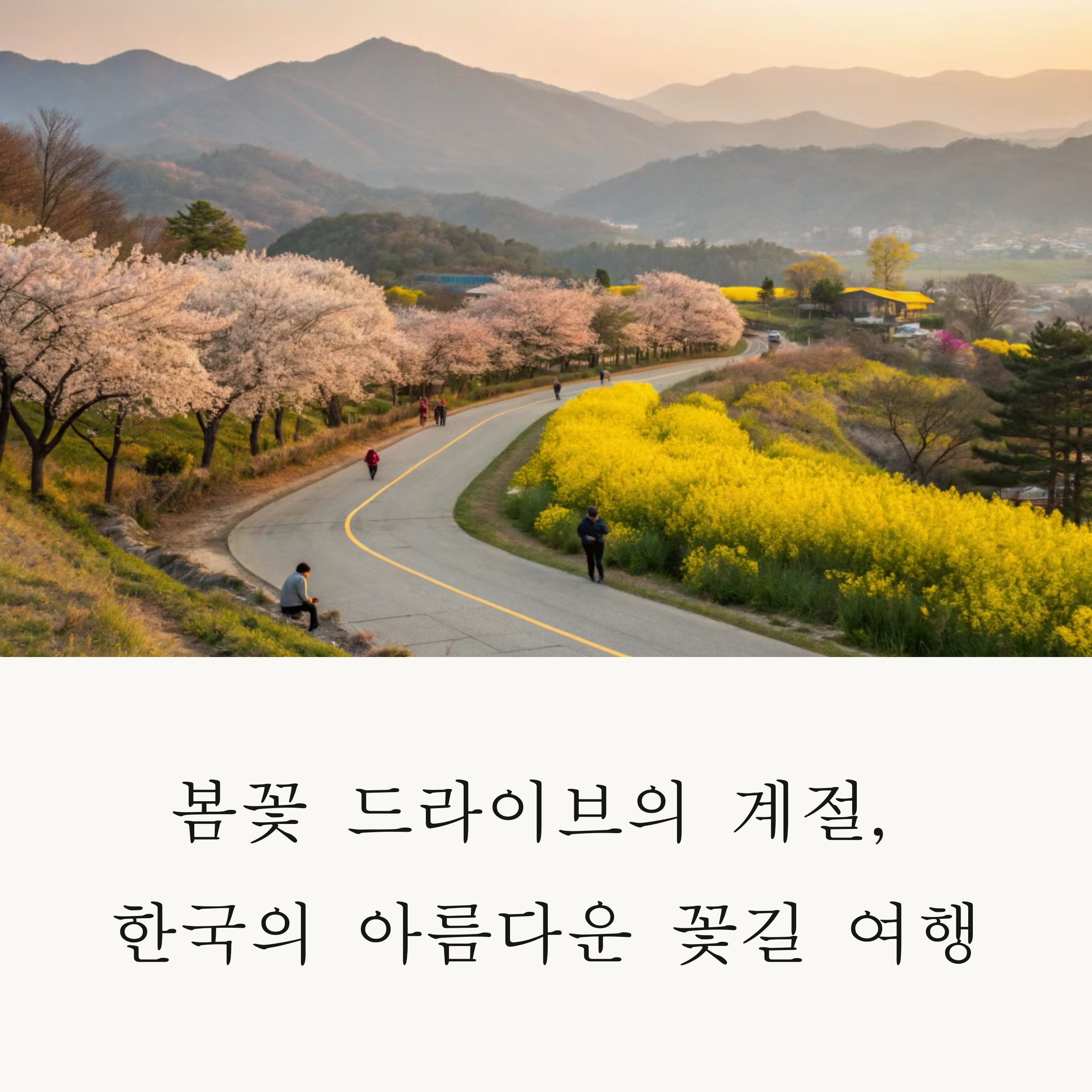 봄꽃 드라이브 코스 추천, 개화시기별로 정리했어요