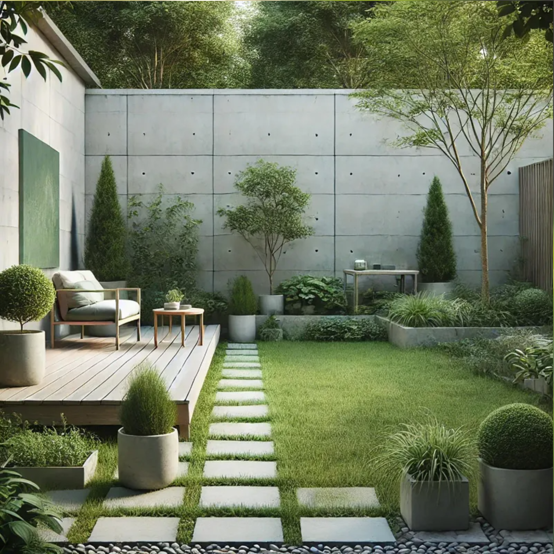 잔디관리 잘 된 정원