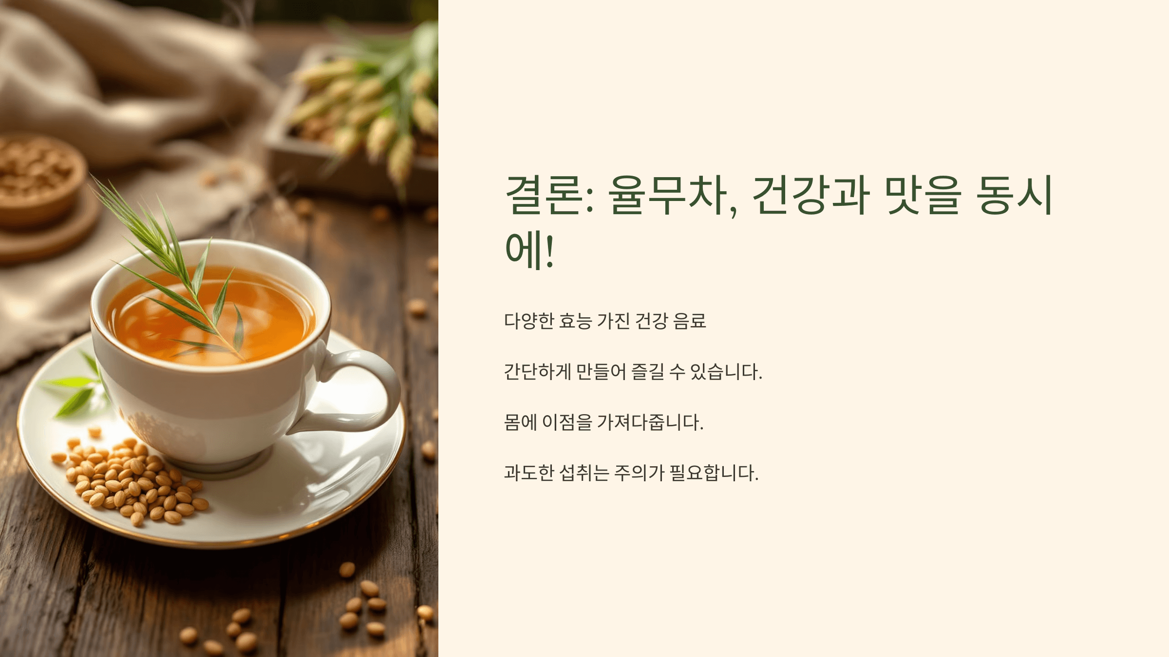 율무차 사진입니다.