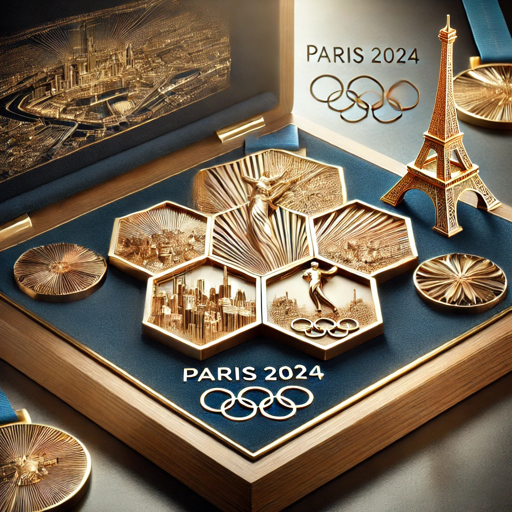파리 2024 올림픽 메달의 양면 디자인