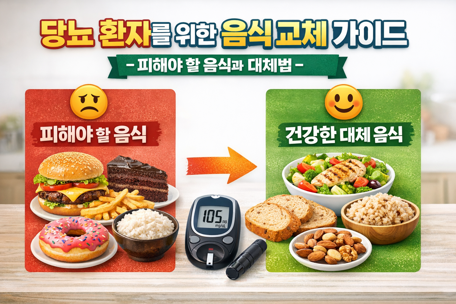 당뇨 환자를 위한 음식 교체
