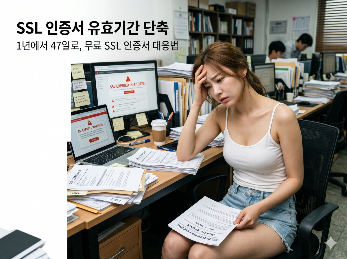 SSL 인증서 유효기간 단축 - 1년에서 47일로, 무료 SSL 인증서 대응법