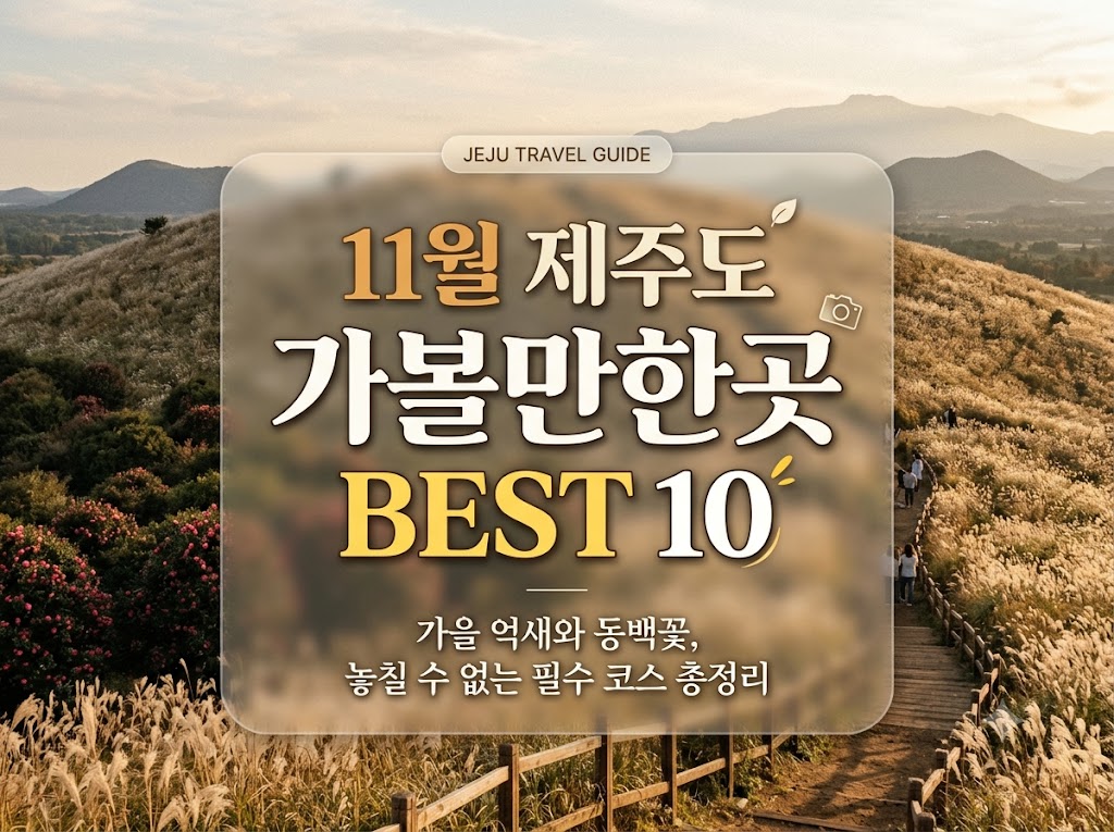 11월 제주도 가볼만한곳 10곳