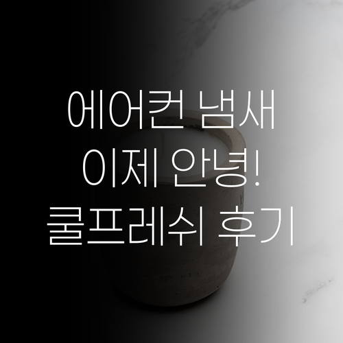 에어컨 냄새, 이제 안녕! 대쉬 쿨프레쉬 탈취제 솔직 후기! 에어컨 냄새, 이제 안녕! 대쉬 쿨프
