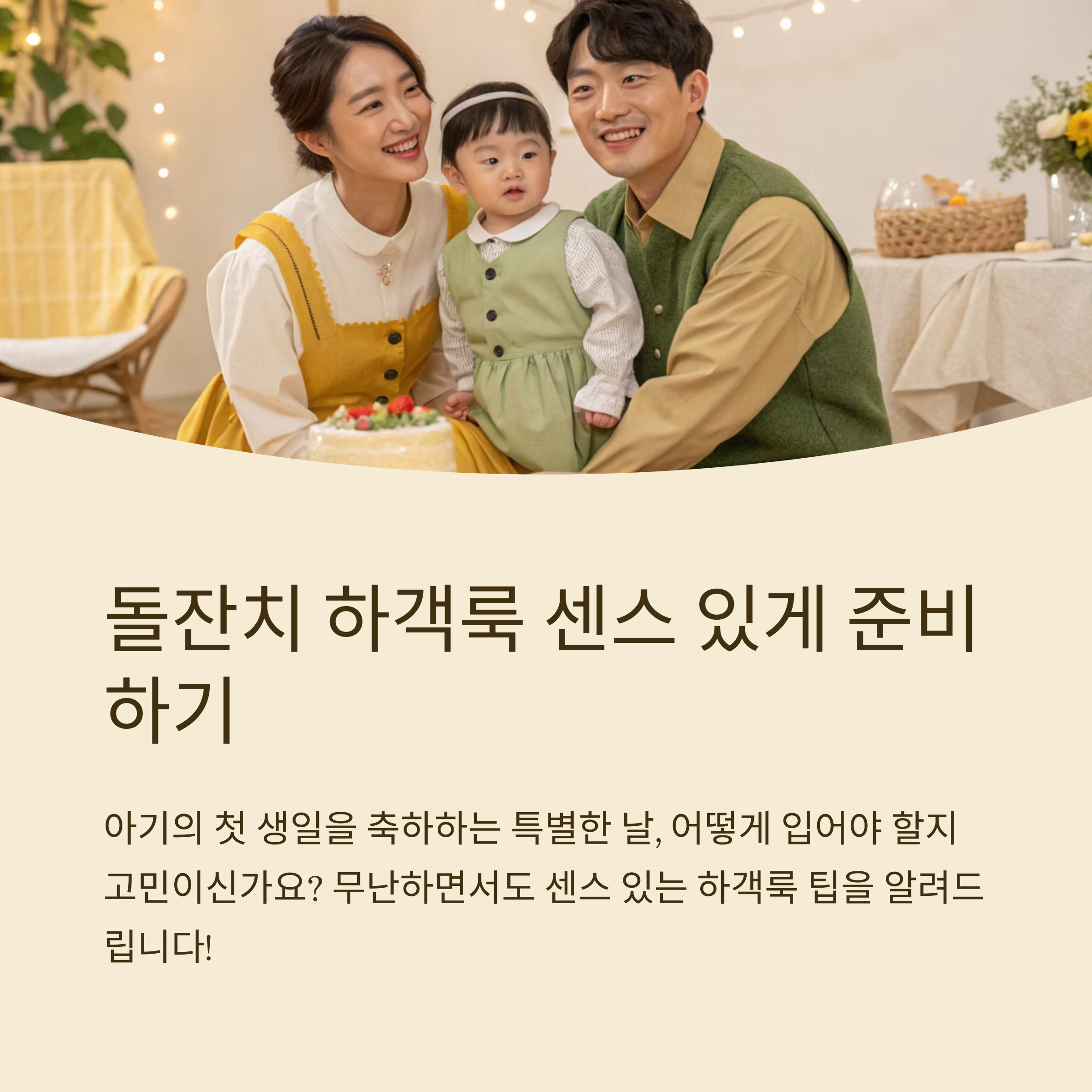 돌잔치 하객룩 무난한 센스