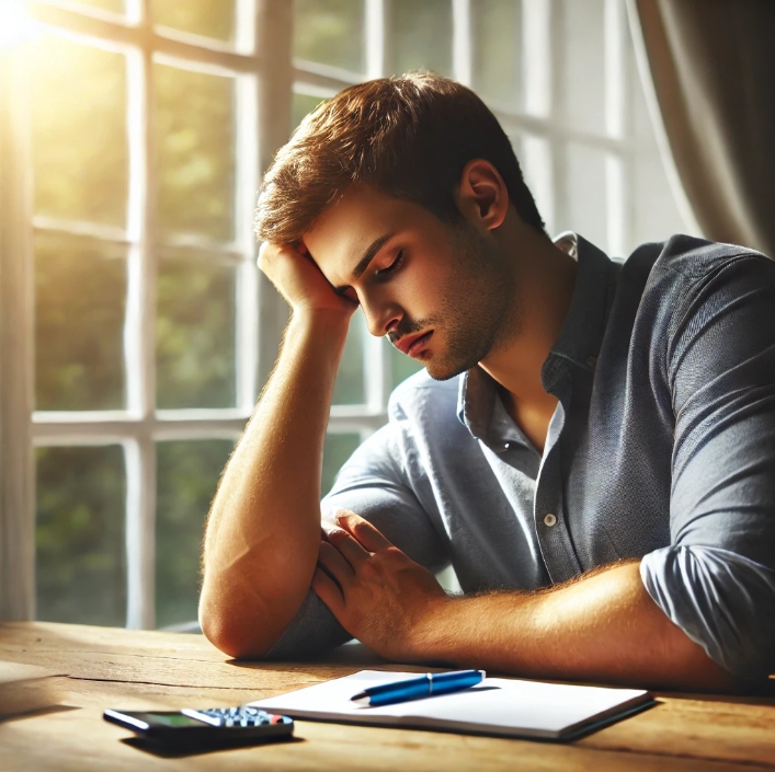 당뇨로-힘들어-하는-남자의-모습