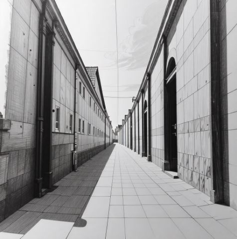 명암 대비 원근감