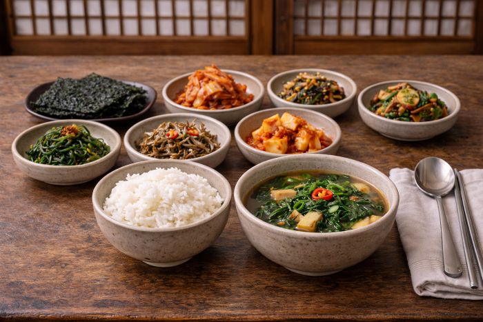 뜨끈한 건강국 시금치 된장국 레시피