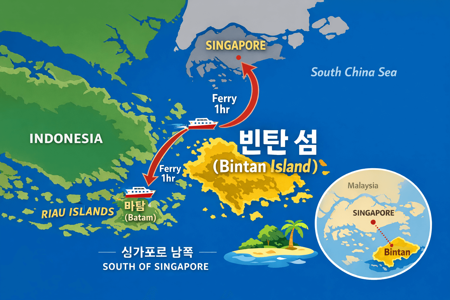 빈탄섬 위치