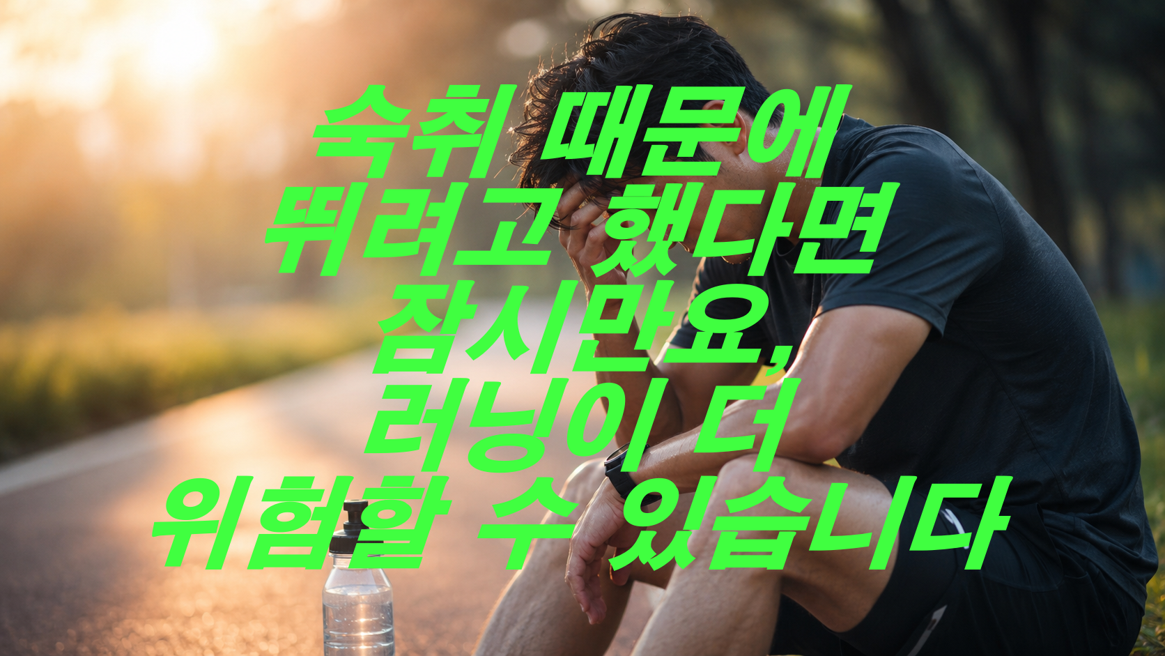 숙취 때문에 뛰려고 했다면 잠시만요, 러닝이 더 위험할 수 있습니다